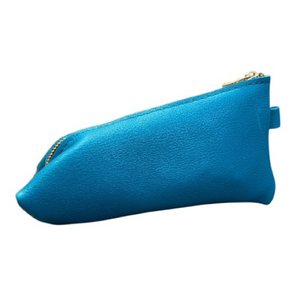 NWT Portland Leather Goods Alpine Pouch Organizer Bag Blue - Picture 4 of 5